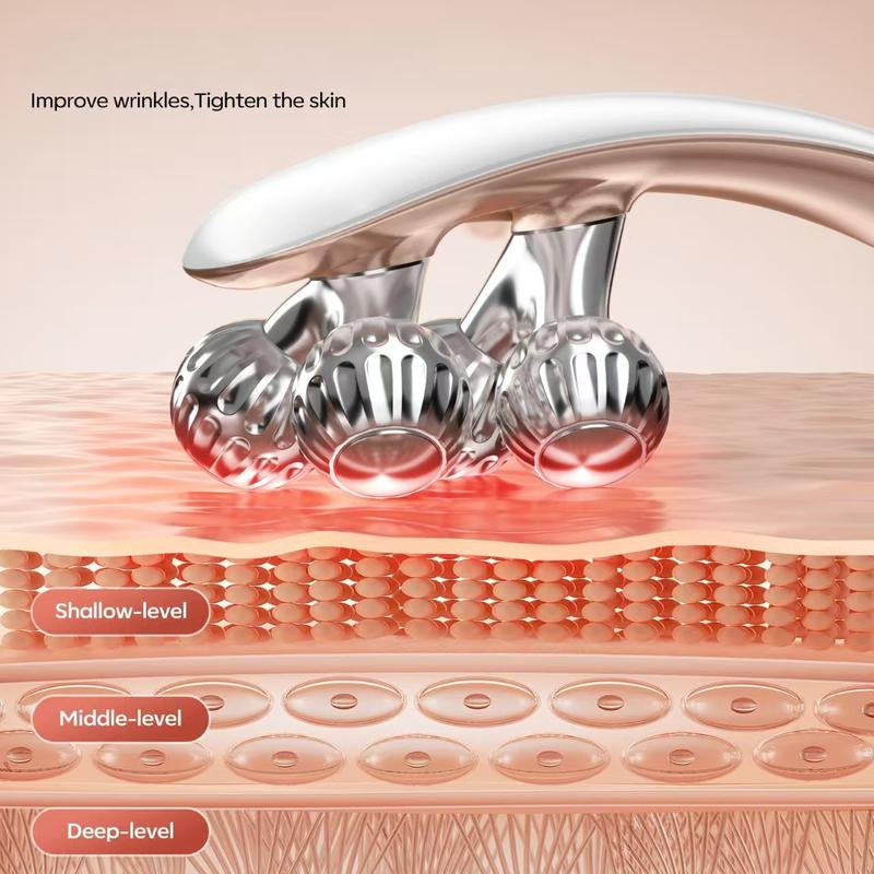 Wireless Face Massager Tool - Rechargeable Skin Care Device for Puffiness Reduction & Improved Circulation - Portable for Home & Travel - 300G Weight - 11.6X4.2X1.6 Inches Facial Roller Daily