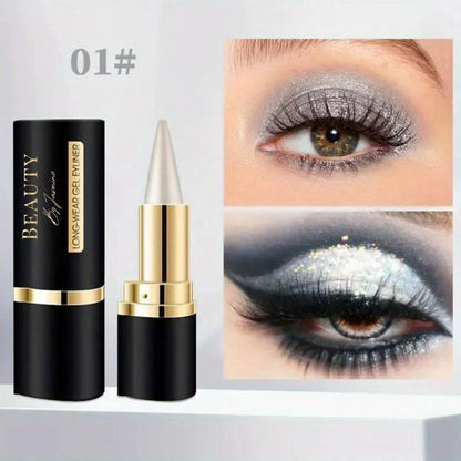 Eyeliner Gel Liner with Precise Tip for Bold Defined Eyes Black Smudgeproof Long-Lasting Makeup