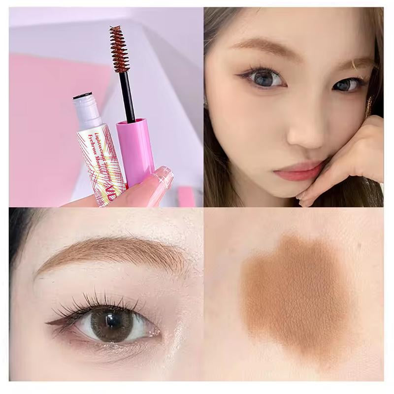 3D Eyebrow Cream，24-Hour Long-Lasting Waterproof Semi-Permanent, Adjustable Eyebrow Color, Long-Lasting and Natural. Comes in a Pair, Charcoal Gray and Chestnut Brown.