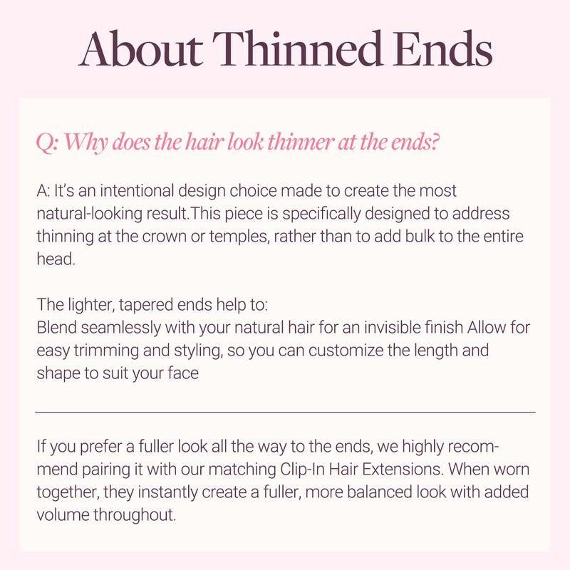GOO GOO Scalp Hair Fill-Ins Clip-In Short Hair Extensions Real Human Hair, Thinning Hair Fill-Ins Natural Look Volumizer for Women