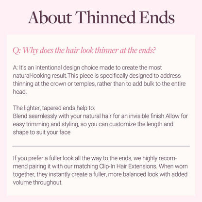 GOO GOO Scalp Hair Fill-Ins Clip-In Short Hair Extensions Real Human Hair, Thinning Hair Fill-Ins Natural Look Volumizer for Women
