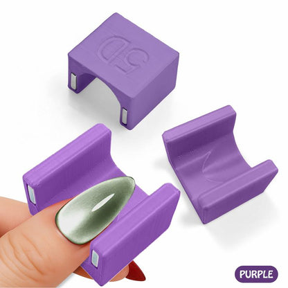 Honey Joy 5D Nail Magnet Tool for Cat Eye Gel Polish Non-Slip Finger Stand Strong Magnet Nail Art Manicure Tool for DIY & Salon Pink Cutics Cosmetic