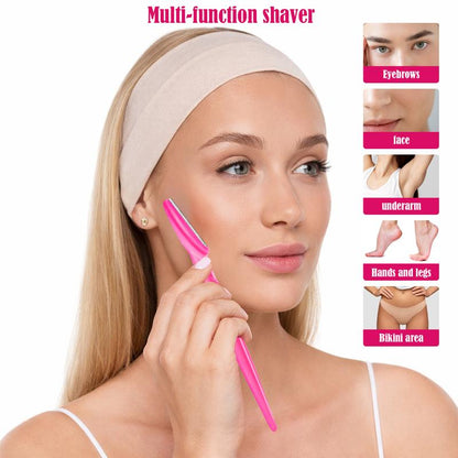 12-Piece Precision Eyebrow Trimmer Set, Unisex Skin Exfoliation Tool, Painless Facial Hair Removal Tool, Sharp and Safe Blades, Ideal for Shaping, Trimming, and Exfoliation, Makeup Tool