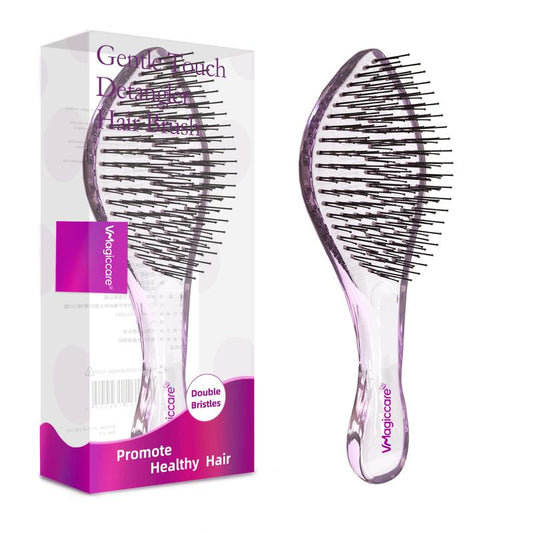 Christmas Must-Have-Vmagic Detangling Brush High-Quality Scalp Comb for Women Girls Men & Boys Use in Wet and Dry Hair Dual-Level Teeth for Effortless Detangling Long Lasting