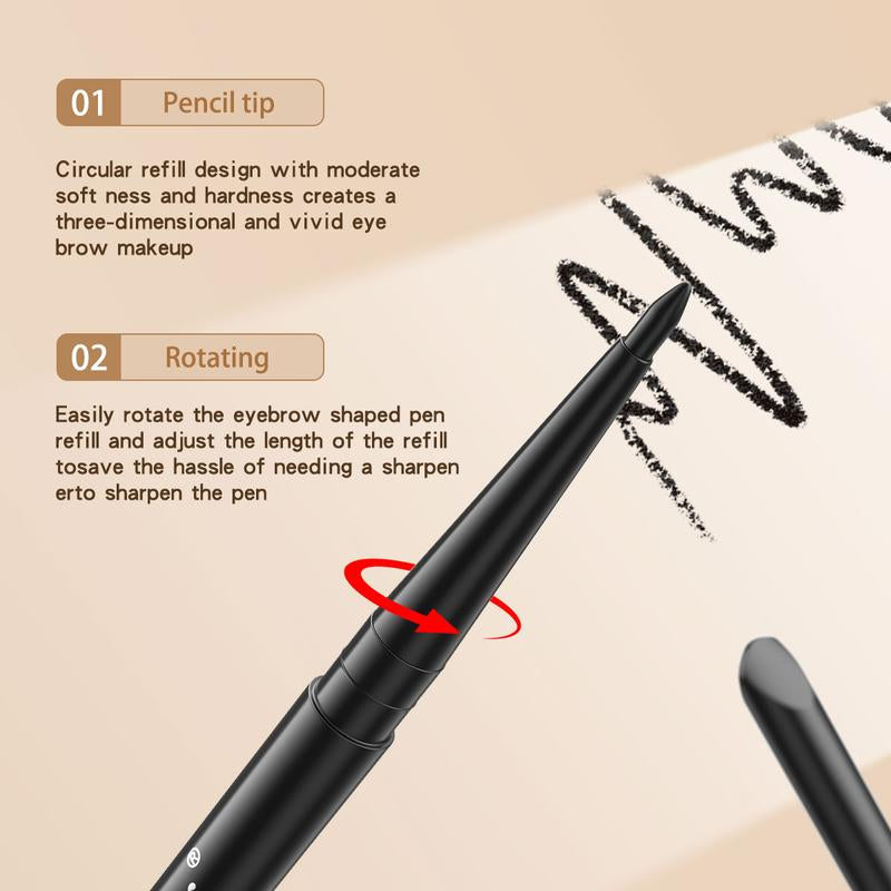 12Pcs Smooth Eyeliner Pencil Set Waterproof Long Lasting Makeup Super Smudge Proof Freckle Pens Significantly Colored Not Easy to Fade Quick Drying Formula Cosmetic