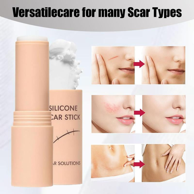 Scar Solutions Silicone Scar Stick for Face and Body 60% Soothing Moisturizing Gentle on All Skin Types Easy-To-Use Stick Design 6G