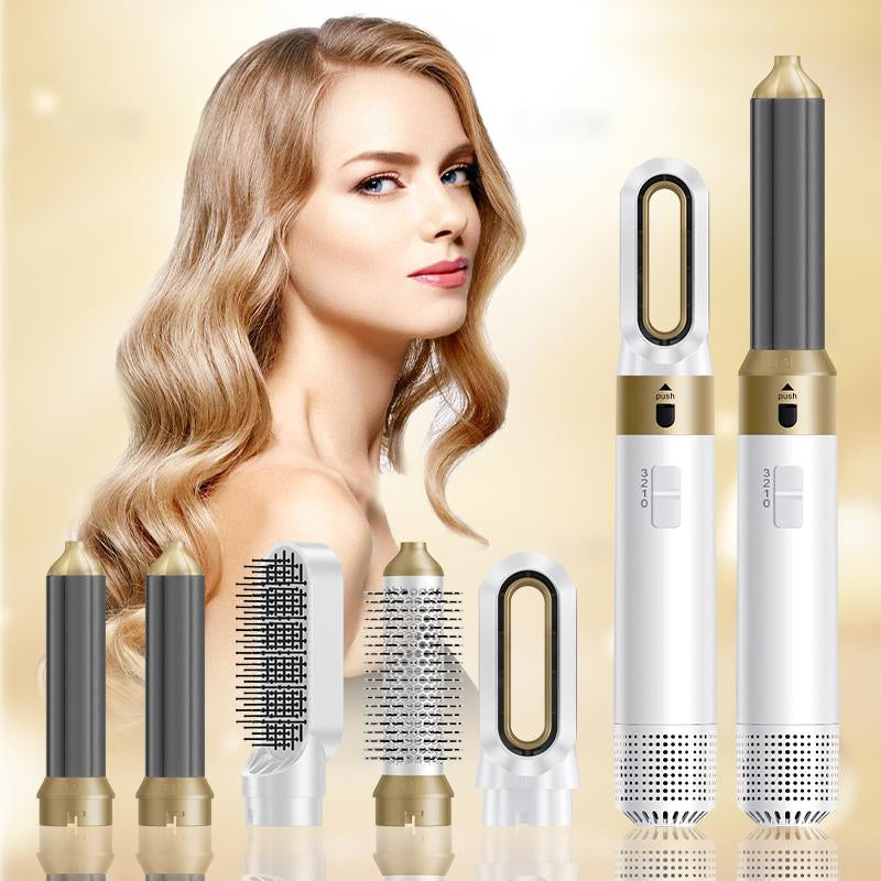 5-In-1 Hair Styler with Rotating Hair Dryer Brush, Multistyler Set for Women - Effortless Styling for Curly Hair