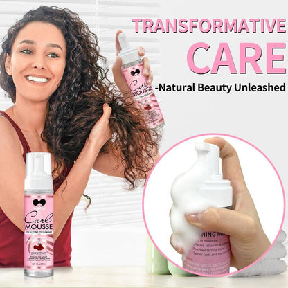 12 Counts Curl Mousse Kit Definition Curl Control Mousse Curl Enhancing Styling Hair Mousse for Curly Coils & Wavy Hair Hydrating Haircare
