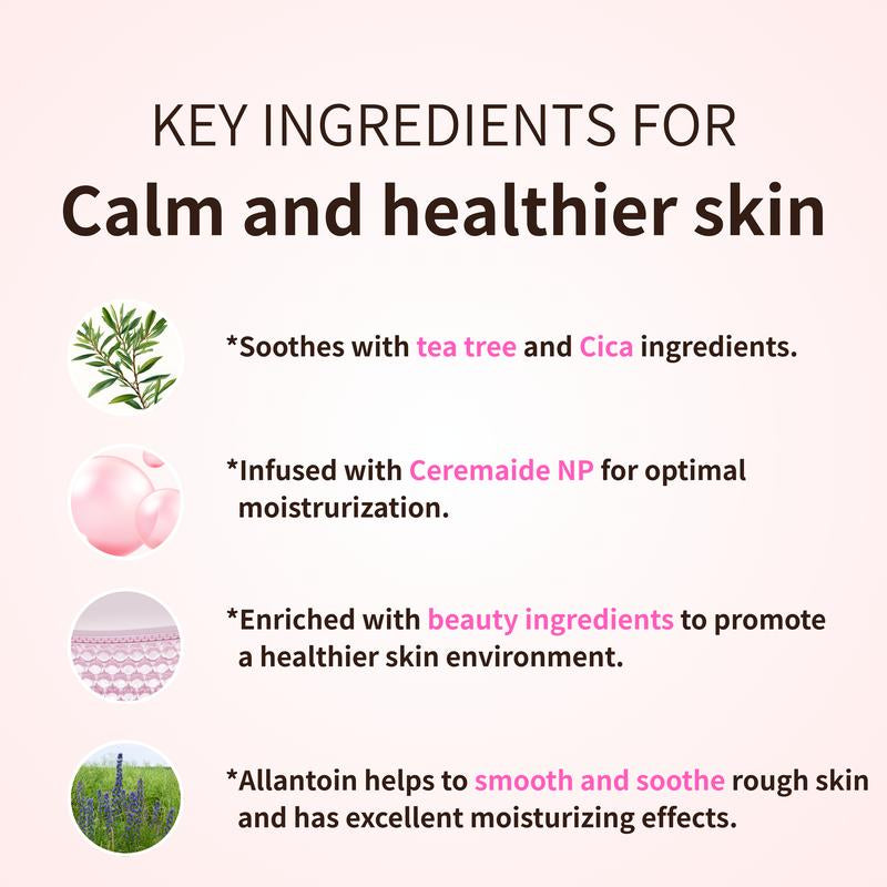 [APLIN Official] Pink Tea Tree Intensive Cream - Skin Moisturizer, Facial Moisturizers, Hight Moisturizing Power, Day & Night Use, CICA & Tea Tree, Acne Treatment, Allantoin, Korean Skin Care, Moisturizer, Hydrating