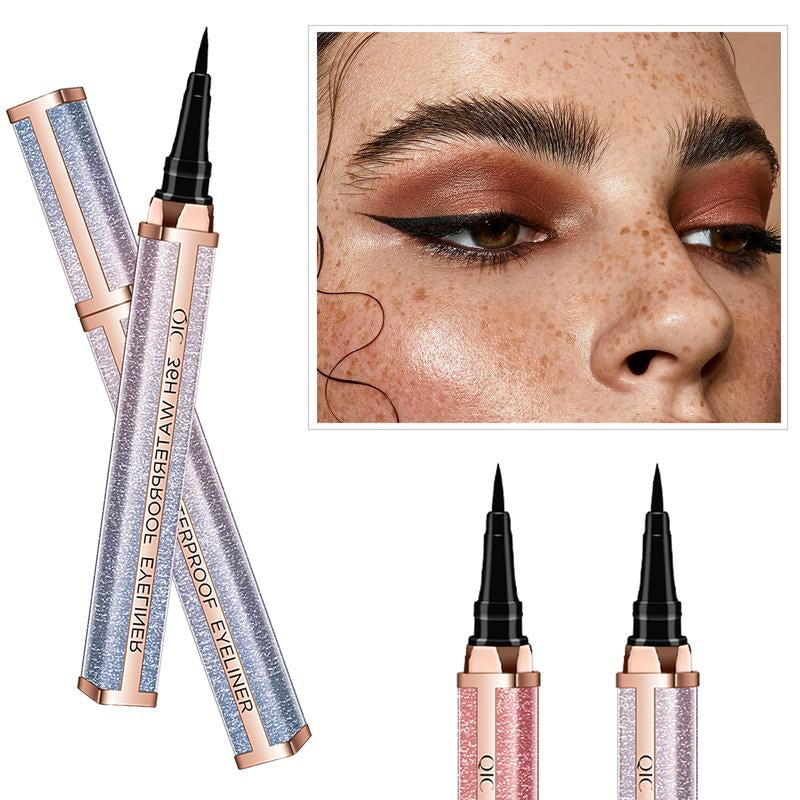Waterproof Liquid Eyeliner - Smudge-Proof, Smear-Proof, Long-Lasting Precision Fiber Tip Design Effortlessly Creates Perfect Eyeliner Lines. Black Eyeliner Pen. Women'S Makeup. Ideal Christmas Gift
