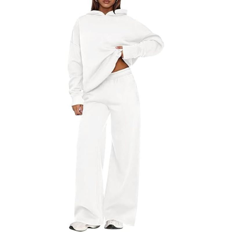 Prettygarden Womens Sweatsuits 2 Piece Set Casual Winter Long Sleeve Hoodie Loose Wide Leg Sweatpants Fall Tracksuit