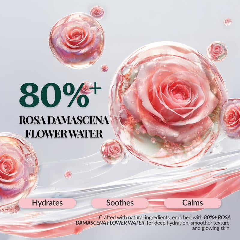 Zy、This Rose Anti-Aging and Repairing Essence Water Has Anti-Wrinkle, Repairing, and Moisturizing Effects. Suitable for Sensitive Skin, It Contains Natural Rose Ingredients, Uses a Water-Free Formula, and Comes with a Free 44-Piece Makeup Brush Set.