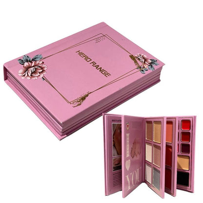 [Z]Essential for Fall & Halloween: 78-Shade All-In-One Makeup Palette with 48 Matte & Shimmer Eyeshadows, 6 Highlighters, 6 Blushes, 12 Lipsticks - Portable Foldable Book Design Full Coverage Palette