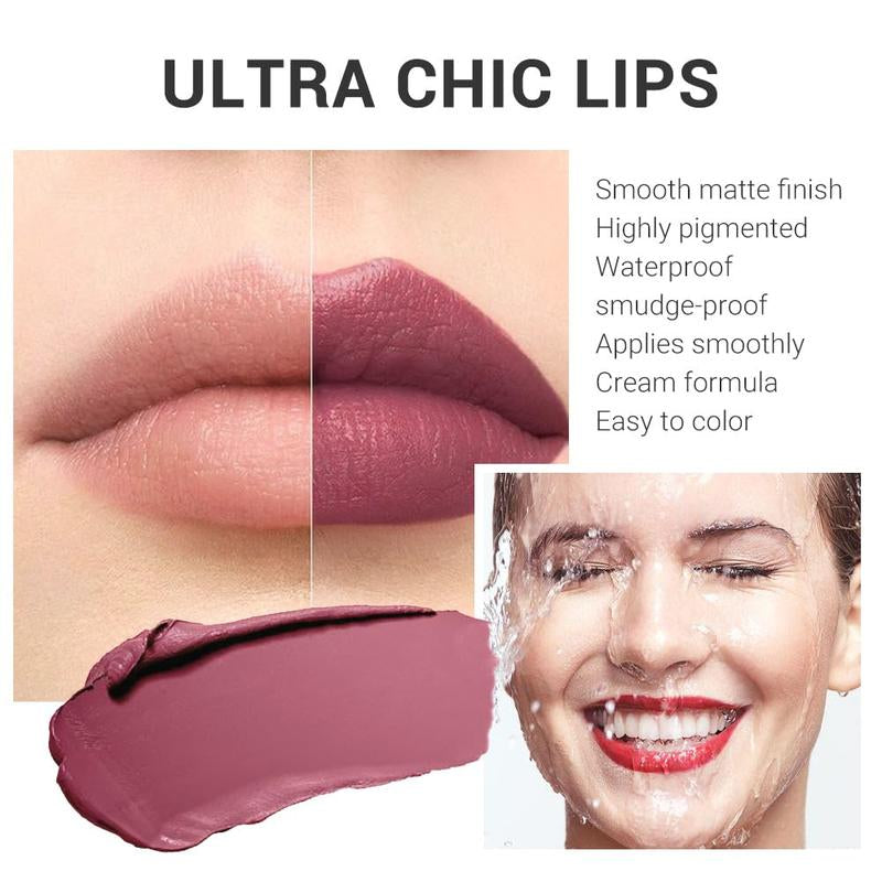Long Lasting Waterproof 24 Hours Matte Lipstick for Women - Christmas Makeup - Lipstick, Matte Gloss Lipgloss