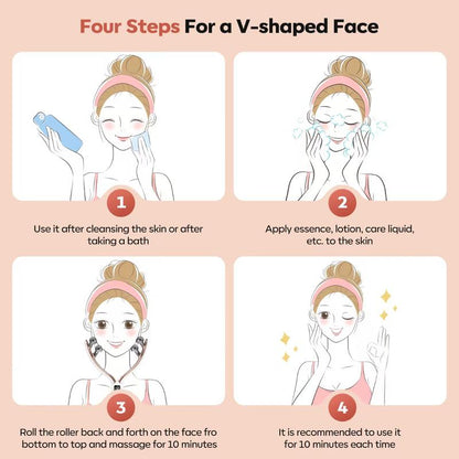Wireless Face Massager Tool - Rechargeable Skin Care Device for Puffiness Reduction & Improved Circulation - Portable for Home & Travel - 300G Weight - 11.6X4.2X1.6 Inches Facial Roller Daily