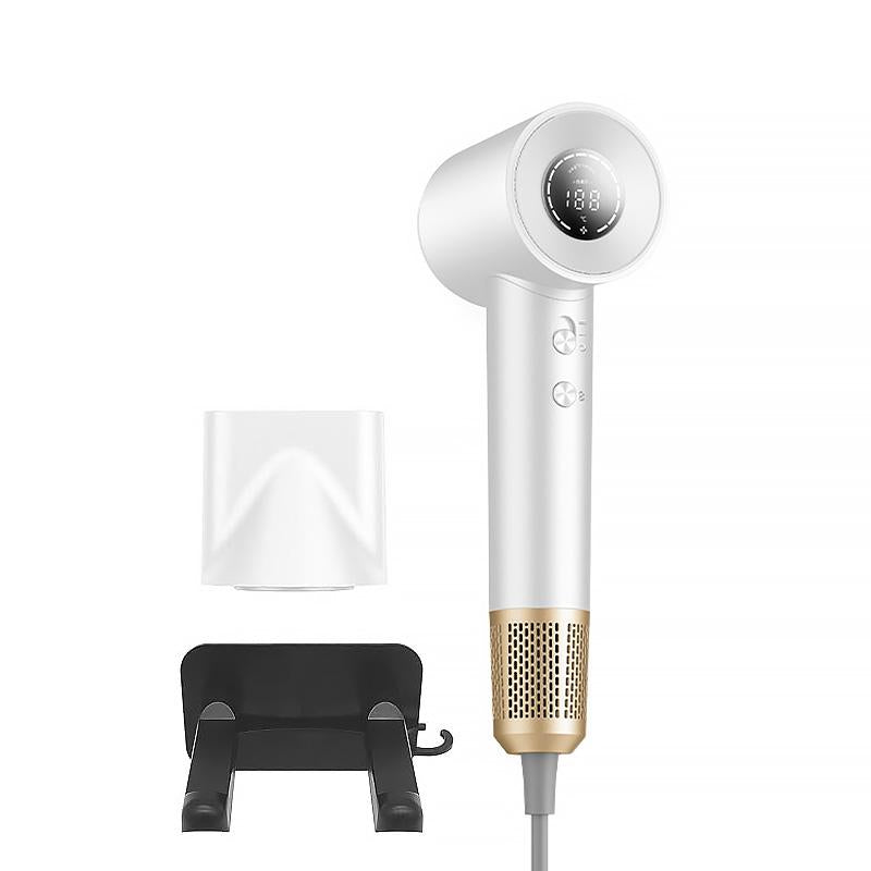 FOCHIER F High-Speed Ionic Hair Dryer, 200 Million Negative Ions, 110,000 RPM Brushless Motor, 1400W Fast Blow Dryer, Low Noise, Magnetic Nozzles