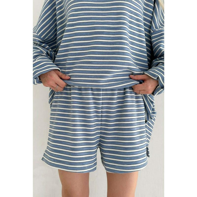 Roxanne Ultra Soft Striped Shorts