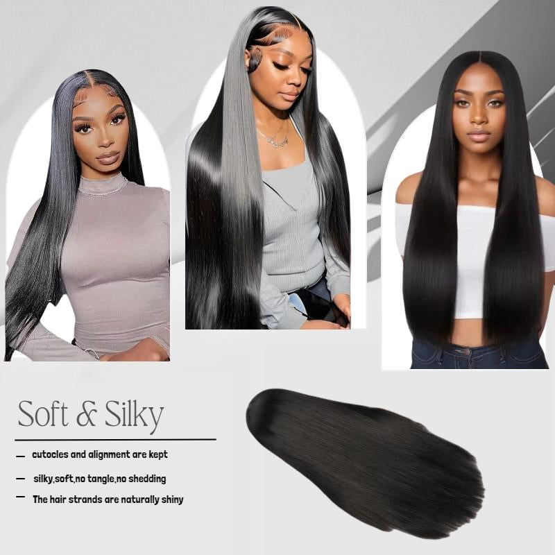 European and American Fashion Long Straight Hair Wigs African Hot Selling Lace Front 13*4 Full Head Wig