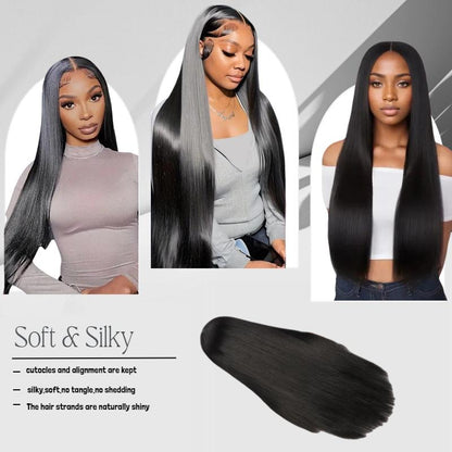 European and American Fashion Long Straight Hair Wigs African Hot Selling Lace Front 13*4 Full Head Wig