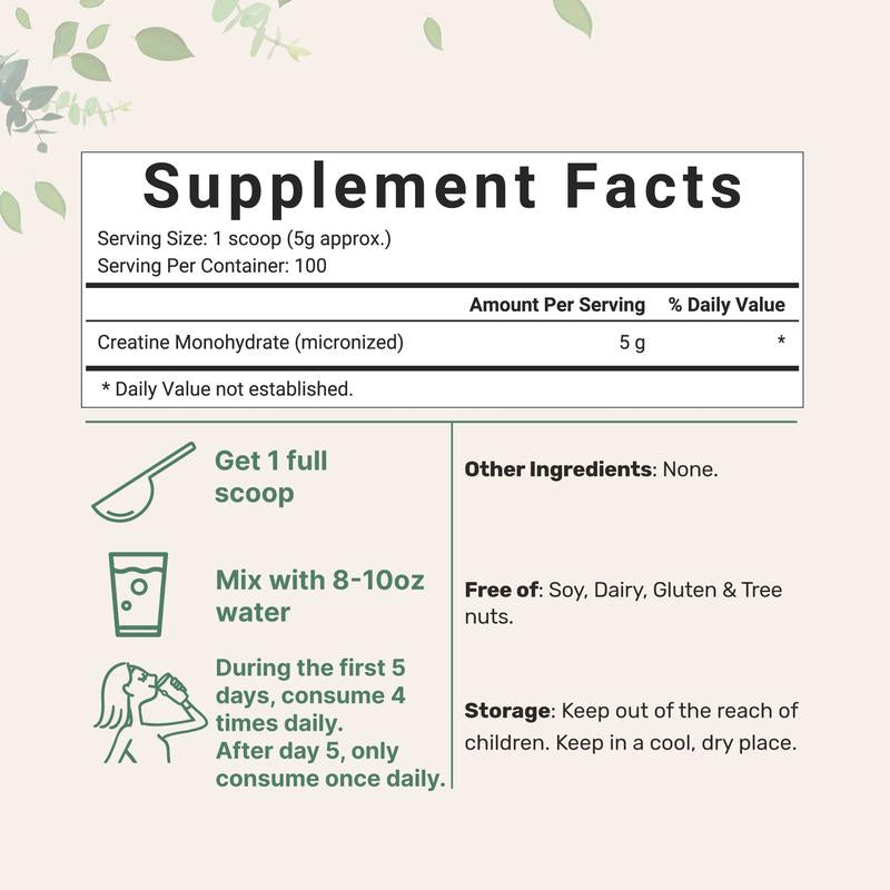 Micro Ingredients Hair & Muscle Nourish Bundle: Multi Collagen Peptides Powder 1LB, Creatine Powder 1.1LB, Vitamin D3K2 10,000IU 180 Softgels & Pumpkin Seed Oil 150 Softgels