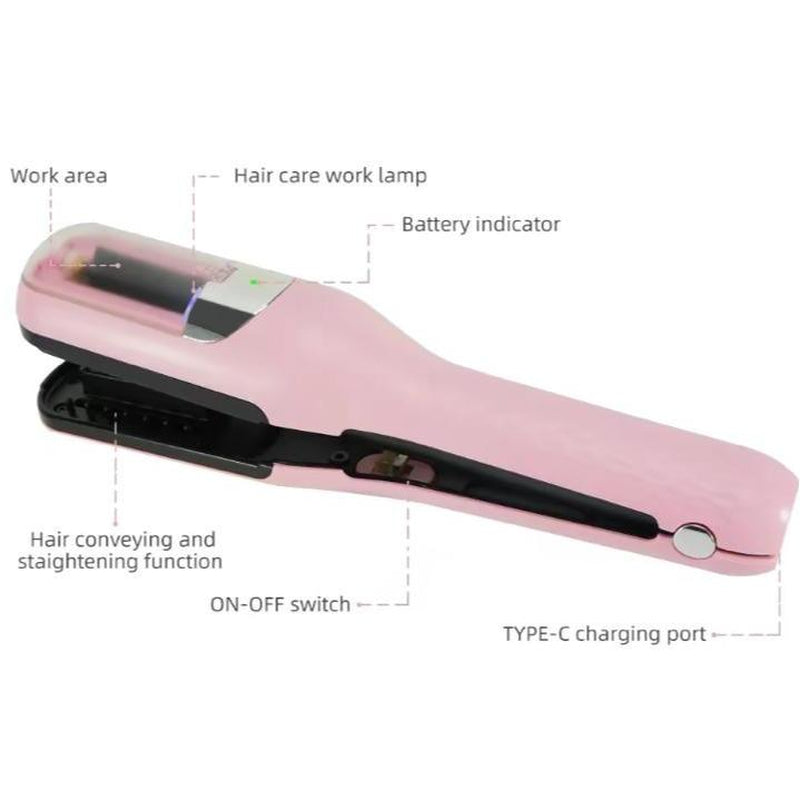Automatic Electric Hair Clipper with Type-C Fast Recharge – Professional Split End Trimmer and Multifunctional Hair Styling Tool for Smooth, Strengthened, Healthy-Looking Hair