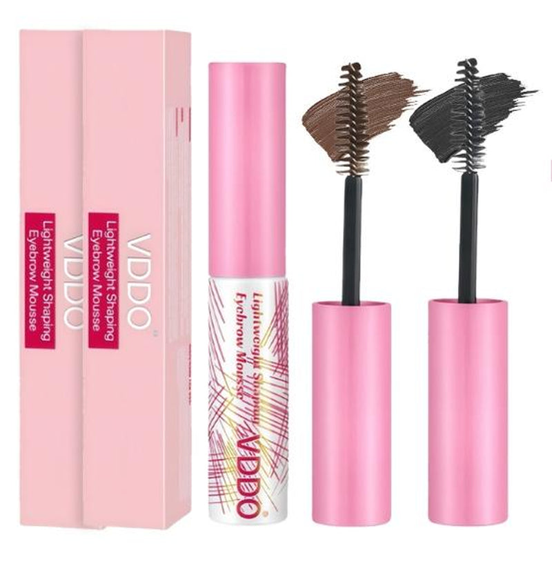 3D Eyebrow Cream，24-Hour Long-Lasting Waterproof Semi-Permanent, Adjustable Eyebrow Color, Long-Lasting and Natural. Comes in a Pair, Charcoal Gray and Chestnut Brown.