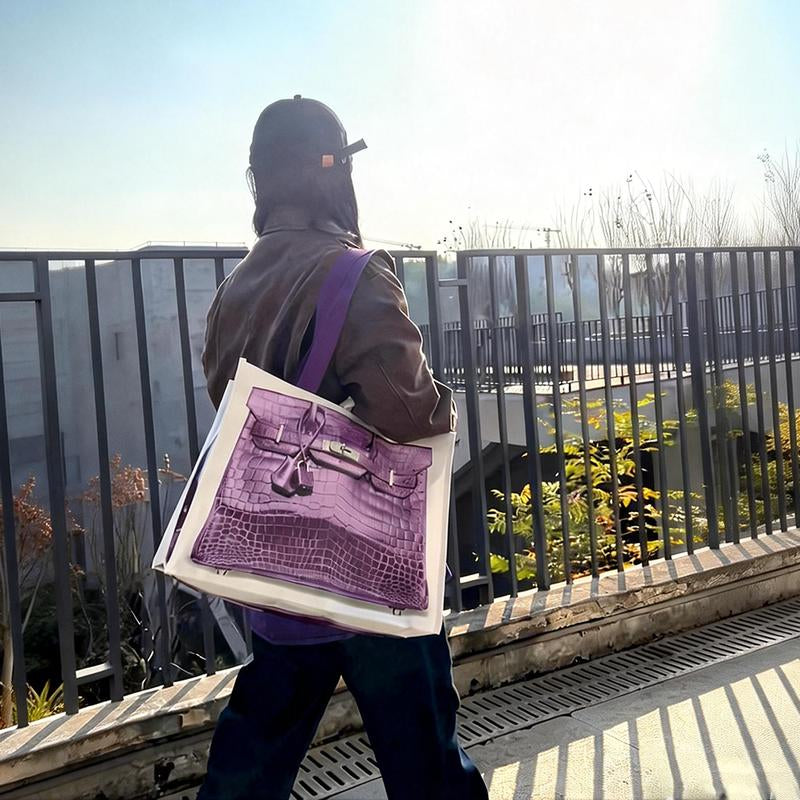 2026 INS Blogger'S Parody Creative Grocerybags Platinum Bag Remake Fashion Blogger'S Same Fitness and Leisure Bag Beach Bag