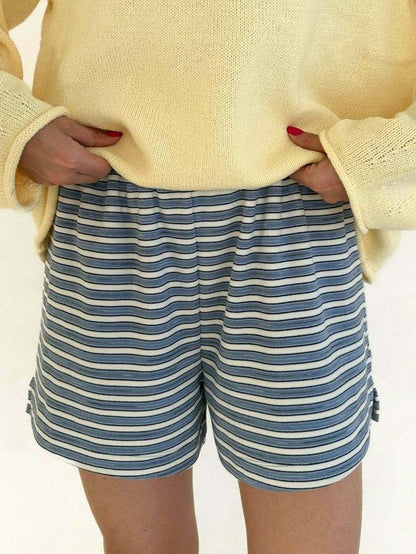 Roxanne Ultra Soft Striped Shorts