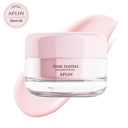 [APLIN Official] Pink Tea Tree Intensive Cream - Skin Moisturizer, Facial Moisturizers, Hight Moisturizing Power, Day & Night Use, CICA & Tea Tree, Acne Treatment, Allantoin, Korean Skin Care, Moisturizer, Hydrating