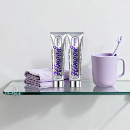 Himood Micro-Polishing Whitening Toothpaste 130G - Deep Cleans Stains with Polishing Crystals Infused with Protective Minerals for Instant Brightness & Lasting Enamel Care Oral