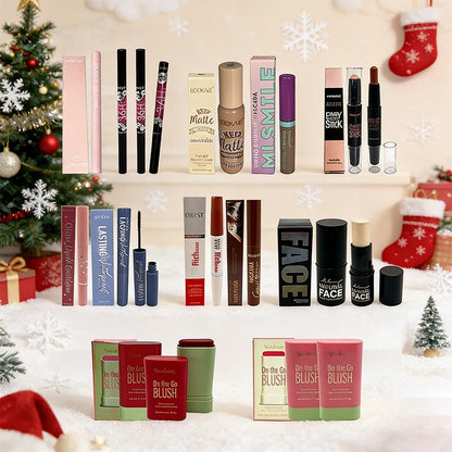 Chrome Shimmer Palette Soft Silver Rose [Valentine'S Day] Katie Limited Edition 25-Piece Makeup Kit Beginner-Friendly Pink Gift Box with Full-Color Eyeshadow Lip Glosses & Eyeliner Pens for Christmas Halloween Black Friday Birthdays