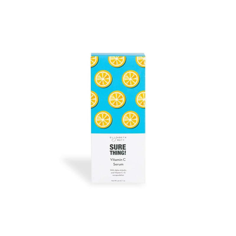 Elizabeth Mott Sure Thing! Vitamin C Serum - Brightening, Hydrating, for Sensitive & Dry Skin, Alcohol-Free Skincare Calming Smooth Arbutin