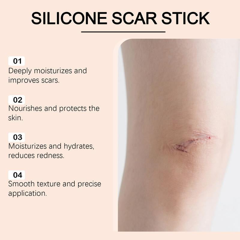 Scar Solutions Silicone Scar Stick for Face and Body 60% Soothing Moisturizing Gentle on All Skin Types Easy-To-Use Stick Design 6G
