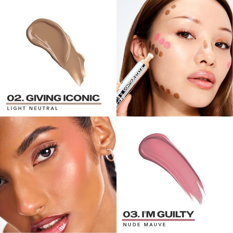 Sculpt & Blush DUO: Contour & Cheek STAY-N DUO, All-Day Wear, Buildable Pigment, Precise Applicator