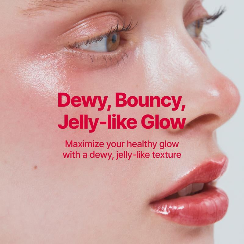 Fwee - Lip&Cheek Glowy Jelly Pot 0.14Oz | MULTI-USE TINTED JELLY BALM, SOFT DEWY GLOW