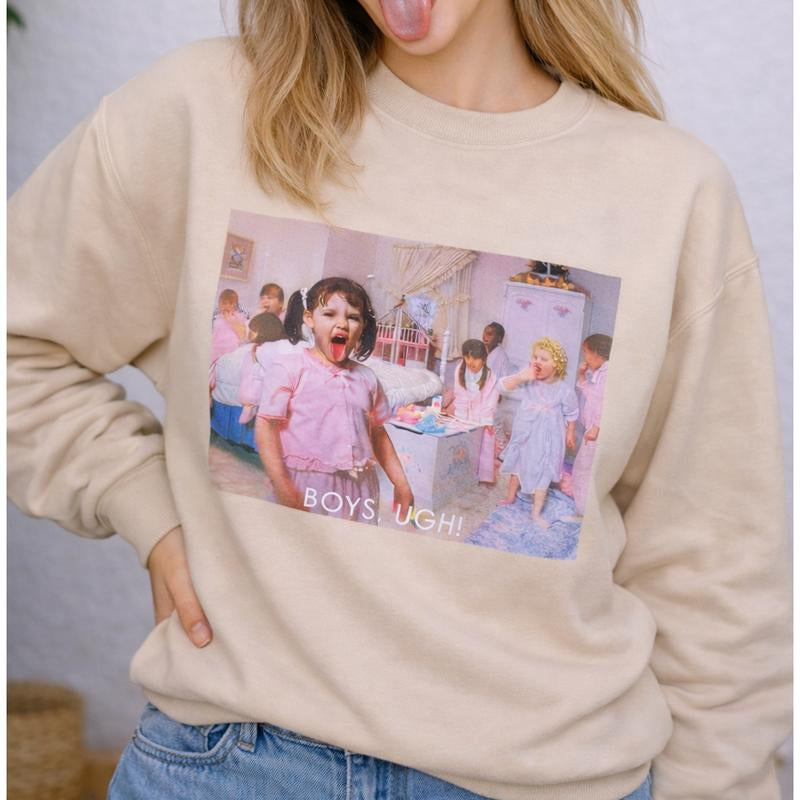 'Boys, Ugh!' Crewneck Sweatshirt