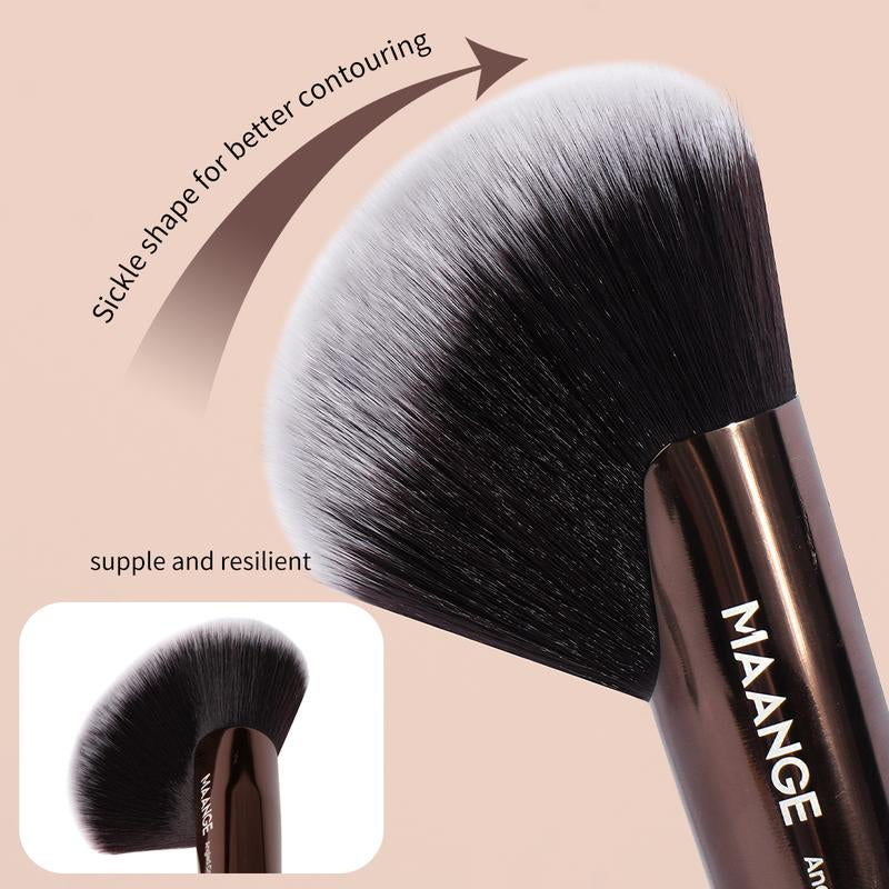 MAANGE Professional Makeup Brush Set for Women High-Quality Tools with Soft Bristles and Elegant Design for Liquid Cream Powder Foundation Eyeshadow Nose Contour Brushes Makeup Tool Kit