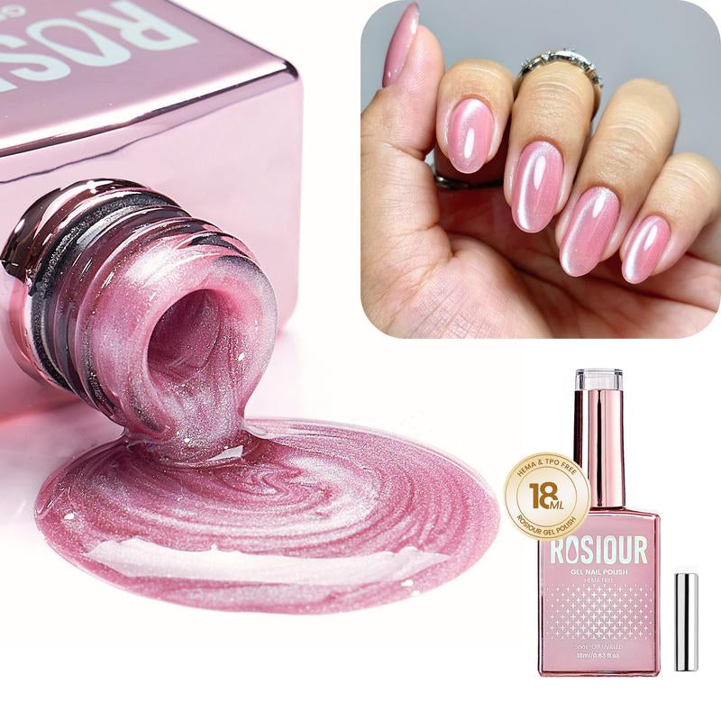 ROSIOUR 18Ml Cat Eye Gel Nail Polish | Includes Magnet | Hema-Free, Tpo-Free | for Salon & Home Use, Ideal for Nail Techs & Beginners