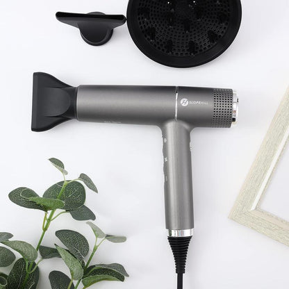 Slopehill Hair Dryer with Unique Brushless Motor | Intelligent Fault Diagnosis | Innovative Microfilter | Oxy Active Technology | Led Display (Grey) Christmas Gifts Holiday Gift
