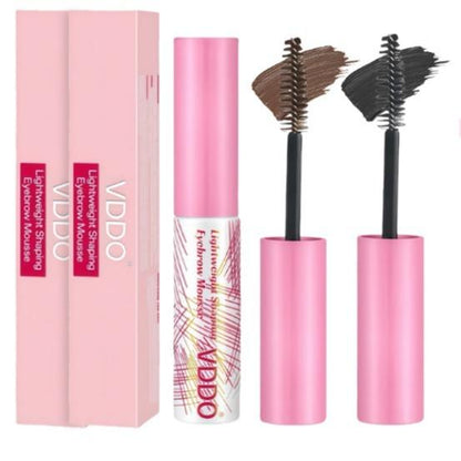 3D Eyebrow Cream，24-Hour Long-Lasting Waterproof Semi-Permanent, Adjustable Eyebrow Color, Long-Lasting and Natural. Comes in a Pair, Charcoal Gray and Chestnut Brown.