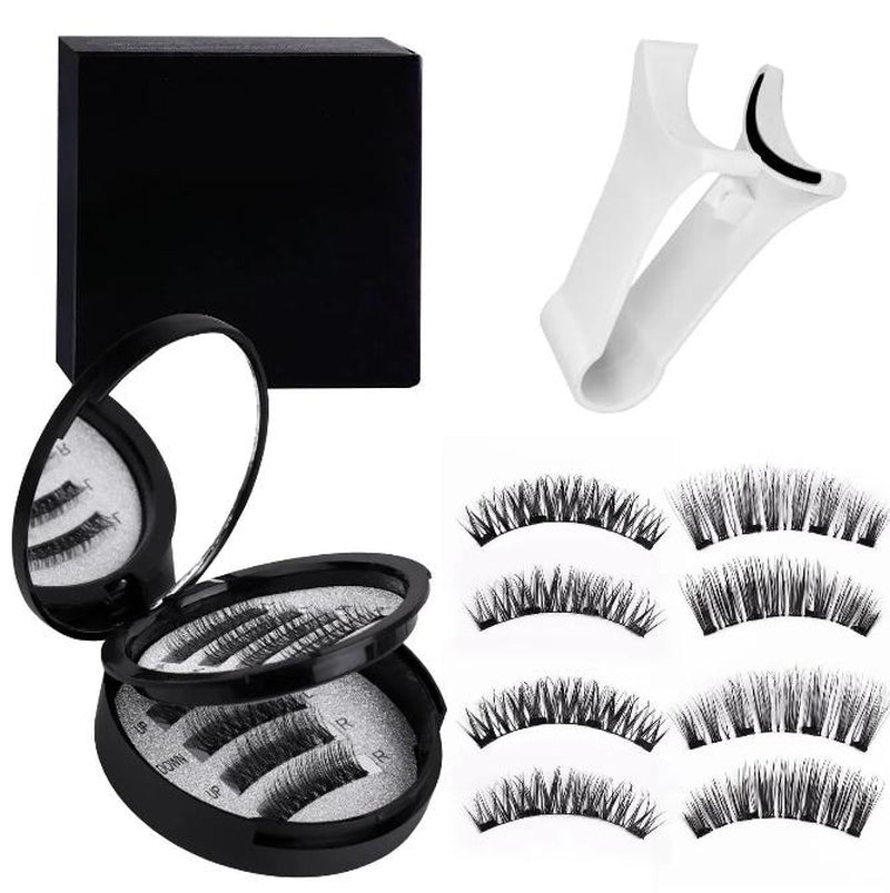 Magnetic Eyelashes Natural Look Wispy Waterproof Reusable Easy Application No Glue Needed Youth Friendly(Please Check Quantity)