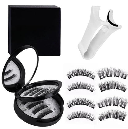 Magnetic Eyelashes Natural Look Wispy Waterproof Reusable Easy Application No Glue Needed Youth Friendly(Please Check Quantity)