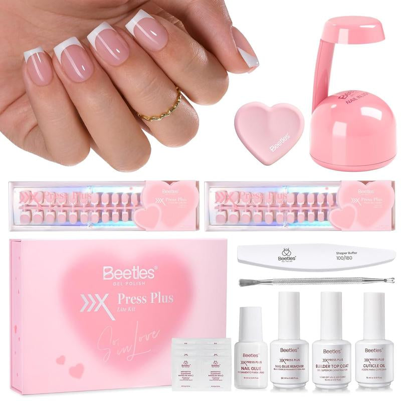 【Ideal Gift】Beetles HEARTBEAT Gel Nail Polish Nail Art DIY Manicure Kit, Best Gift Choice for Women and Girls Cutics