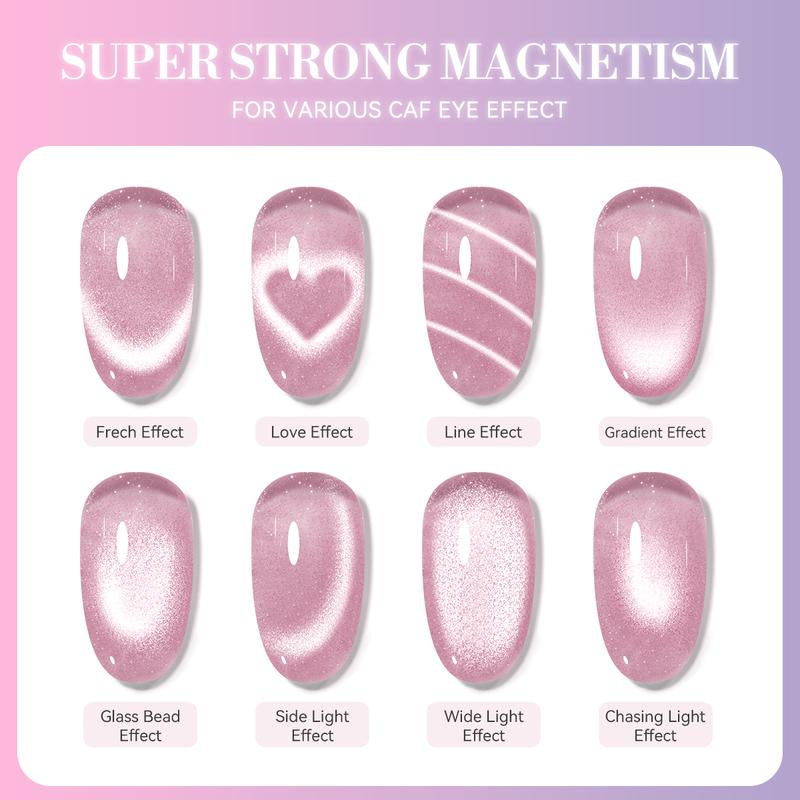 3 in 1 Nail Magnet Tool, Upgraded Nail Magnet Pens, Multi-Function Magnet Stick 3D Magnetic Cat Eye Gel Polish Nail Art, for Salon, Studio or Home,Christmas Gifts