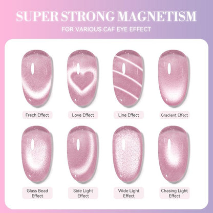 3 in 1 Nail Magnet Tool, Upgraded Nail Magnet Pens, Multi-Function Magnet Stick 3D Magnetic Cat Eye Gel Polish Nail Art, for Salon, Studio or Home,Christmas Gifts