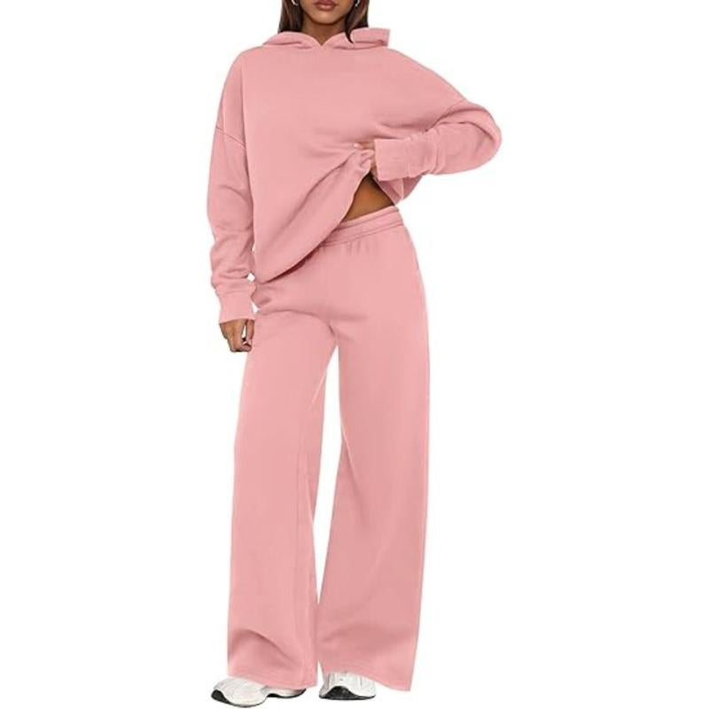 Prettygarden Womens Sweatsuits 2 Piece Set Casual Winter Long Sleeve Hoodie Loose Wide Leg Sweatpants Fall Tracksuit