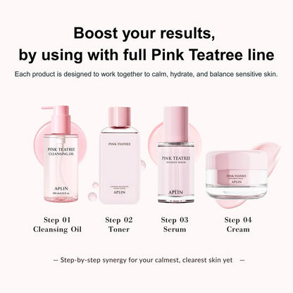 [APLIN Official] Pink Tea Tree Intensive Cream - Skin Moisturizer, Facial Moisturizers, Hight Moisturizing Power, Day & Night Use, CICA & Tea Tree, Acne Treatment, Allantoin, Korean Skin Care, Moisturizer, Hydrating