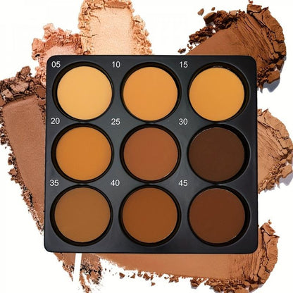 9 Tone Contour & Concealer Palette for Medium & Deep Tones - Natural 3D Makeup Effect, Matte Finish, Waterproof, Sweat Proof, Oil Control, Foundation & Eye Shadow Urbane Bronze