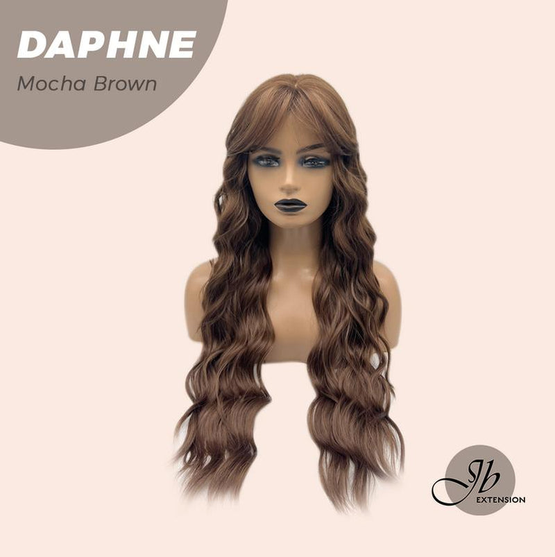 JBEXTENSION 29 Inches Long Body Wave Wig with Bangs DAPHNE