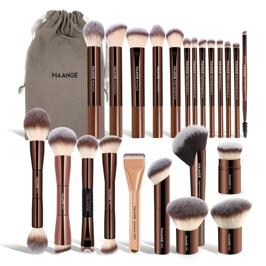 MAANGE Professional Makeup Brush Set for Women High-Quality Tools with Soft Bristles and Elegant Design for Liquid Cream Powder Foundation Eyeshadow Nose Contour Brushes Makeup Tool Kit
